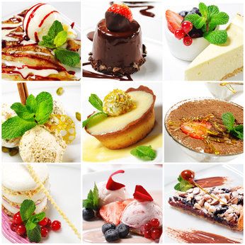 Verschiedene Desserts